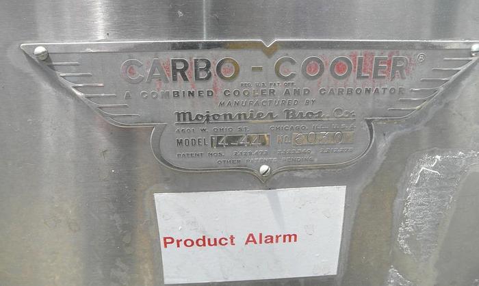 Used Cooler, Carbo Cooler, Mojonnier, Mdl 14-44, 250 PSI, #C741781