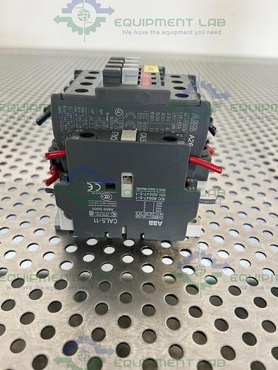 Used ABB  A26-30-10 Contactor  w/ ABB CAL5-11 AUX Contact Block