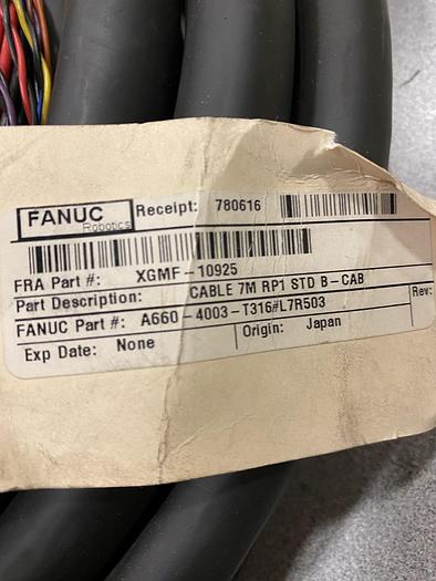 Used FANUC ROBOT CABLE A660-4003-T316L7R503