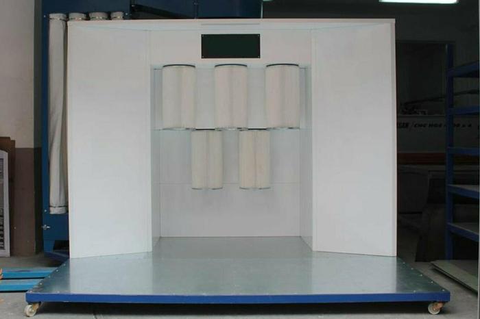 Used Powder coating line 5 filters - 3000*2250*2000mm