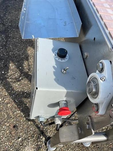 Used 10' Long x 7.5" Wide Table Top Chain Conveyor