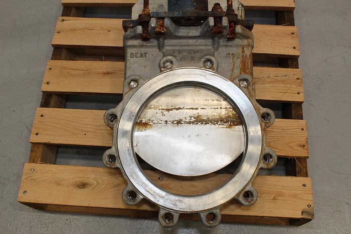 Used Fabri-Valve 10" Hand Operated Knife Gate Valve #44012