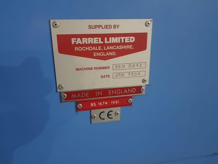 Used Farrel Bridge Farrel Bridge 300mm (12in) wide x 150mm (6in dia) two roll lab mill