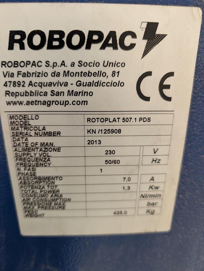 Used Robopac Rotoplat 507.1 PDS