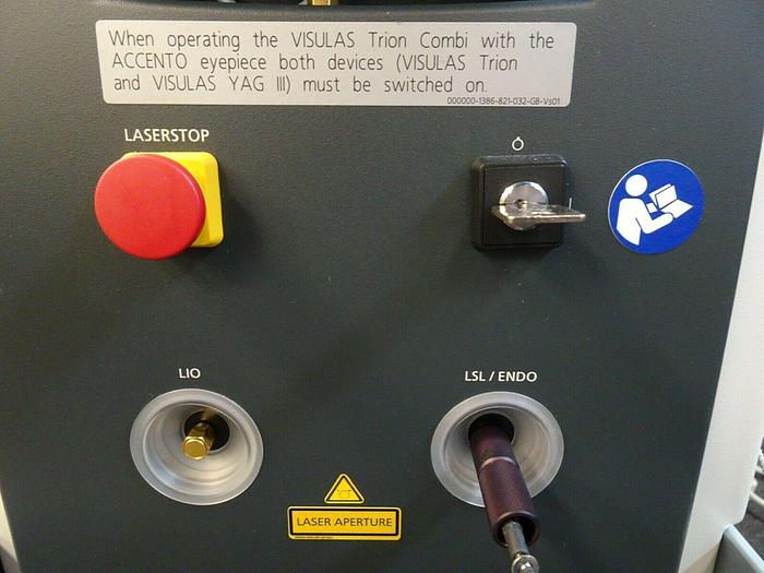 Used ZEISS Visulas Trion MultiColor Green, Yellow & Red Laser W/ LSL Slit Lamp