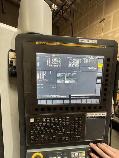 Used 2021 DOOSAN DNM 5700 4-Axis CNC Vertical Machining Center