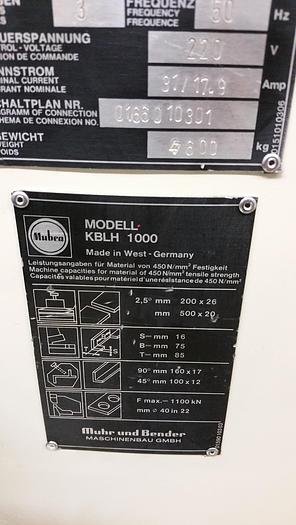 Gebraucht Hydraulische Profilstahlschere Mubea KBLH 1000