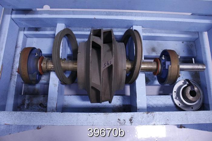 Used Goulds 3405 M 8x10x12 Rotating Assembly, 6-Vane, 12" Impeller #39670