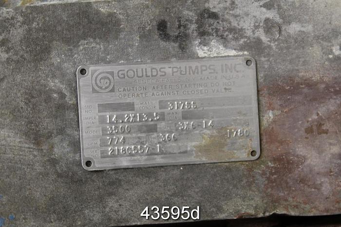 Used Goulds 3x6x14 3500 MC Pump Casing #43595