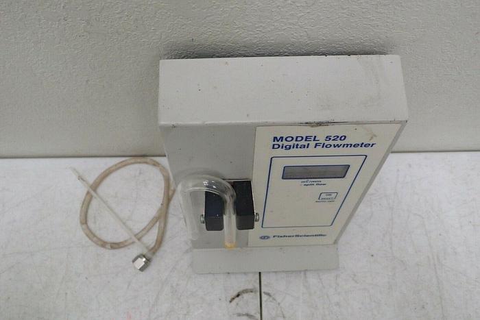 Used Fisher Scientific MODEL 520 Digital Flow Meter Flowmeter