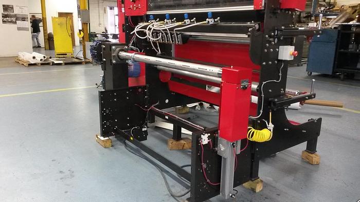 Used 60" ROSENTHAL DUPLEX SLITTER REWINDER 18" REWIND DIAMETERS MFG. 2016