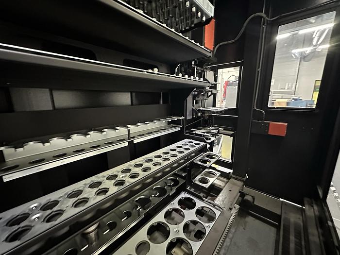 Used 2013  Amada  Acies 2515T Punch/CO2 LASER WITH TOOL LOADER, TOOLING, SPINDLE