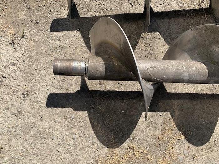 Used 3 Pieces 12" Diameter Stainless Steel Auger Screw