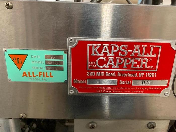 Used Kaps All model B over capper
