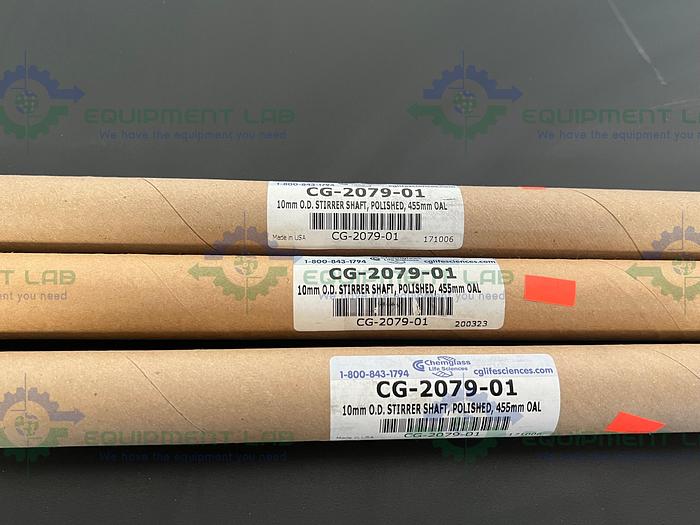 Chemglass  CG-2079-01 Button Style Polished Stirrer Shaft 10mm
