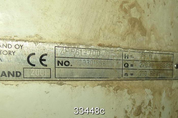 Used Sulzer ZPP61-700 Split Case Pump #33448