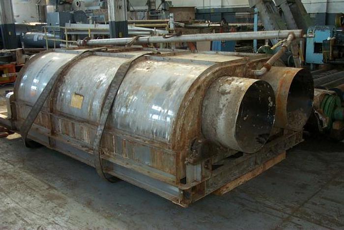 Used Fkc W630 X 3000L Rotary Screen Thickener, Double Barrel #18757
