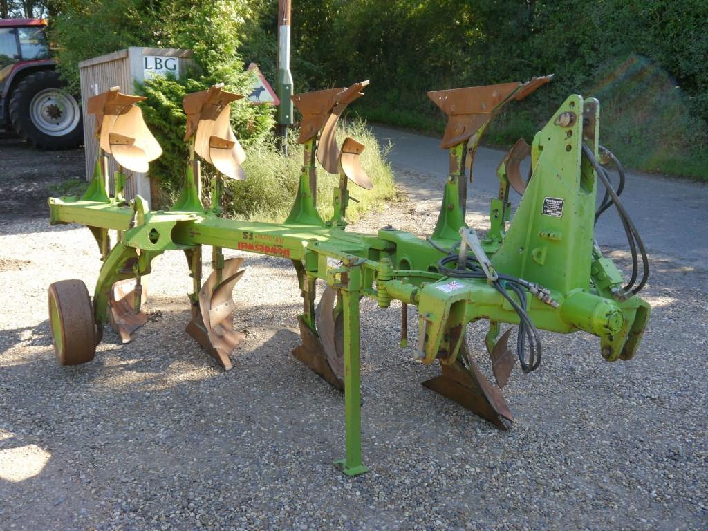 Used Dowdeswell DP100FS 4 Furrow Plough