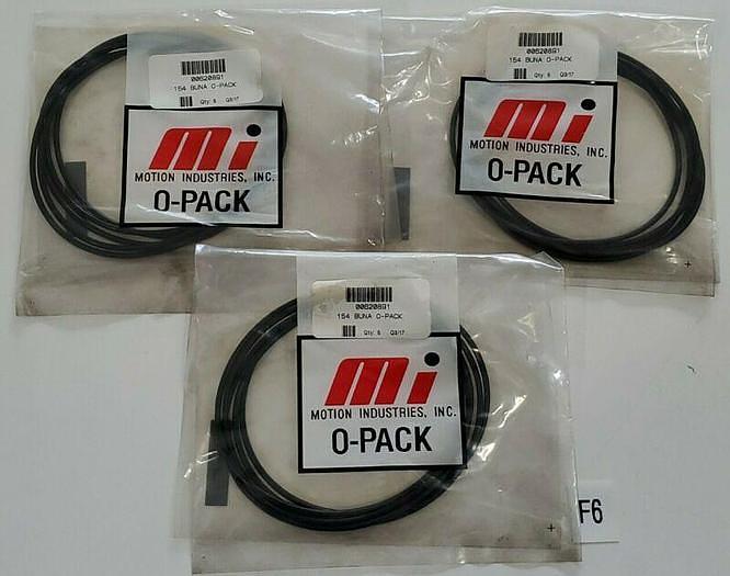 *NEW* LOT OF 3 BAGS (5 Rings/Bag) Motion Industries 154 Buna O-Packs + Warranty!
