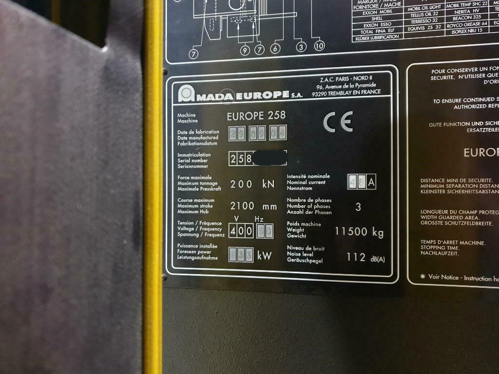 Gebruikt 2004 Amada Europe 258