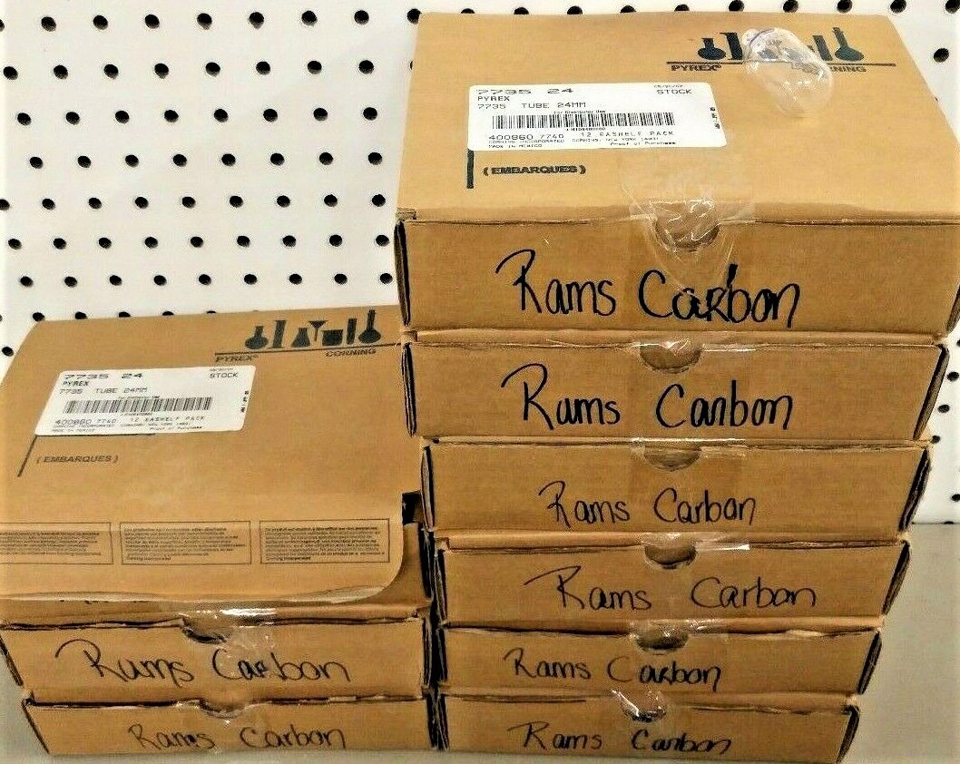 Used Corning PYREX 7735-24 Ramsbottom Carbon Residue Bulb (Pack of 12)