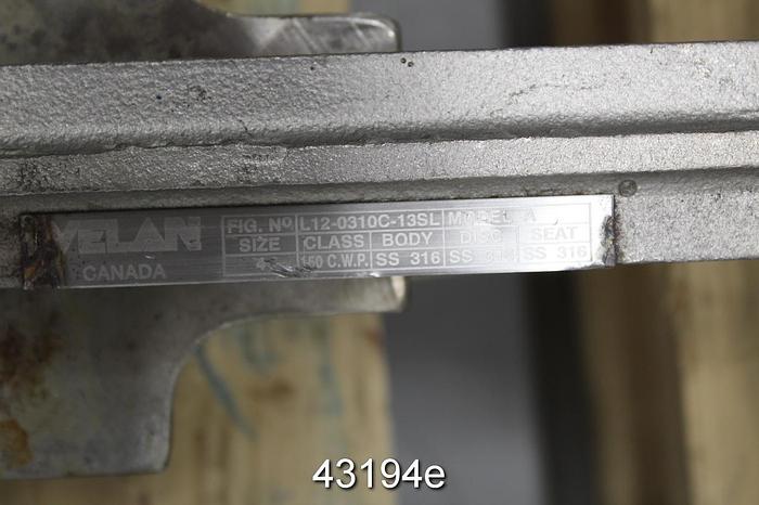 Used Velan 4" Hand Operated Knife Gate Valve #43194