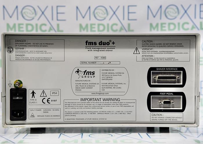 Used FMS Group 284580 FMS duo+ Fluid Management System 
