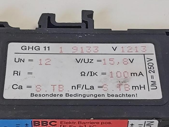 Gebraucht 1 Stk. Ex Elektrische Barriere, GHG11 19133 V1213, BBC gebraucht