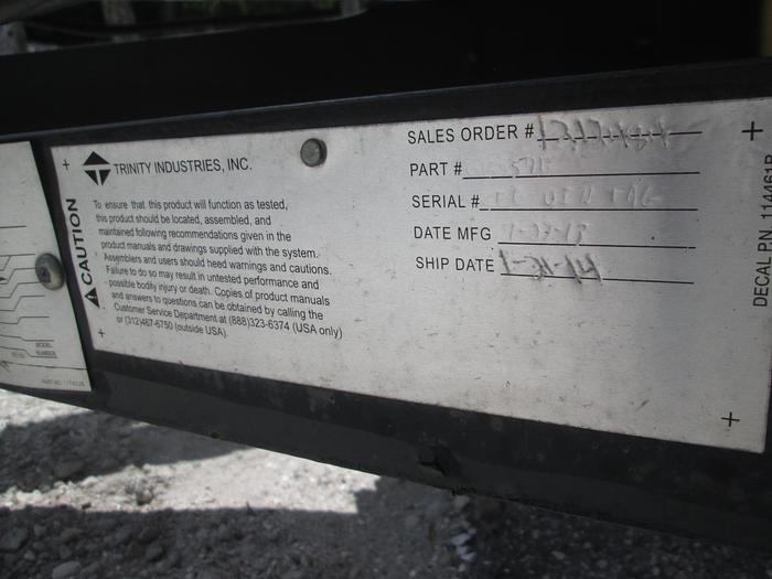 Used 2013 Energy Absorption Attenuator Crash Trailer