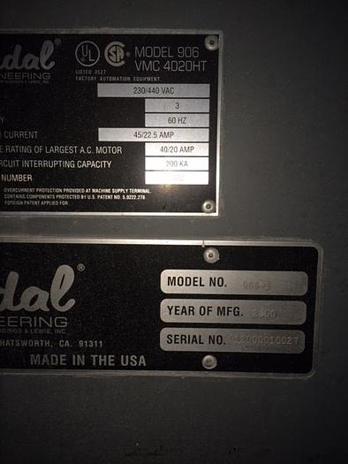 Used 2000 FADAL VMC 4020HT W/ Extended "Z" - Video