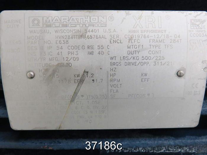 Used Nash SC3/7 Vacuum Pump with Motor #37186