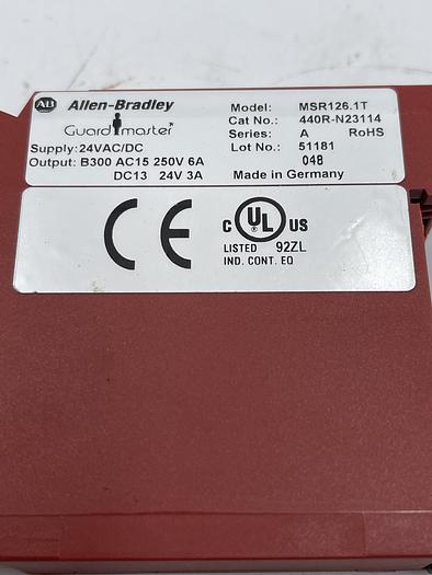 Used Allen-Bradley MSR126.1T, 440R-N23114