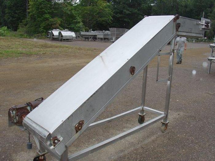 Used United Stainless Welding Co. Incline Conveyor