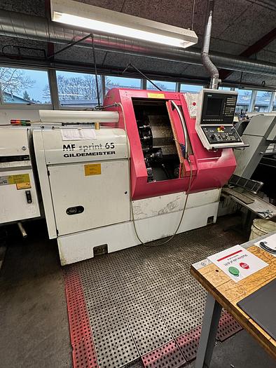 Used BRUGT CNC DREJEBÆNK FABRIKAT GILDEMEISTER MODEL MF SPRINT 65