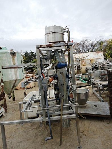 Used Filler, Bottle, 8 Head, Inline, S/st, Less Heads, Pump #C741486