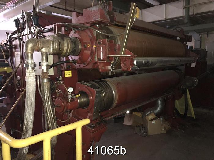 Used Hunt and Muscrop 2x2 Roll Soft Compact Calender, 88" Face #41065