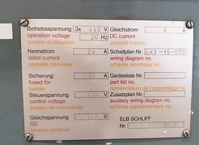 Używane Szlifierka ELB SWBE010NPC-K