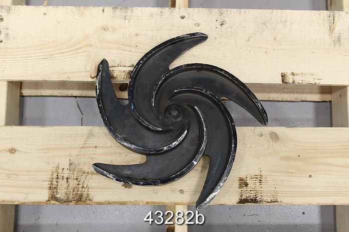 Used Goulds 3196 2x3x13 13" Diameter Stainless Steel 5-Vane Impeller #43282