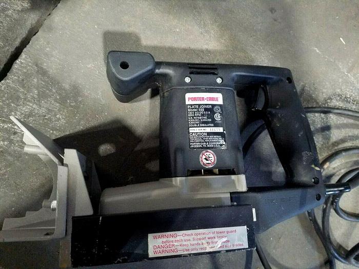 Used Porter Cable Plate Joiner in Tool Box Model 555 Biscuit Joiner with Case