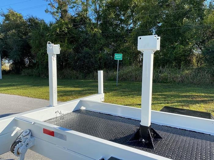 Used 2003 Pike 33N 15000 lb SA Extendable Pole Trailer - 35101