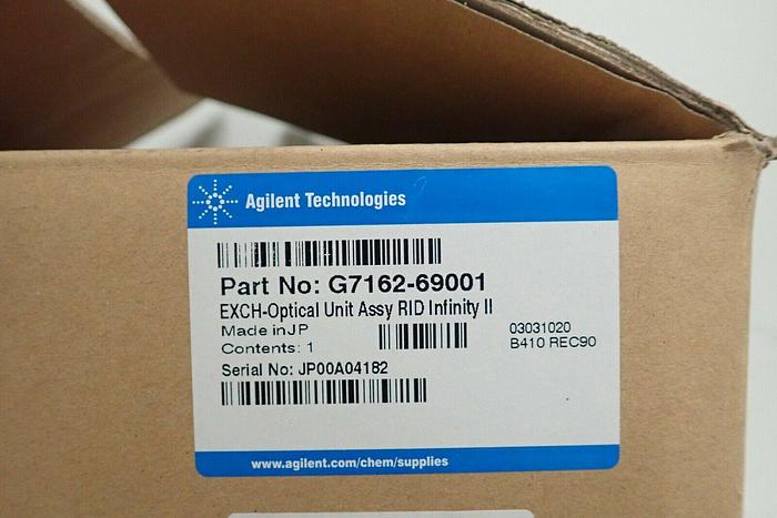 Used Agilent Technologies G7162-69001 Optical Unit Assembly RID Infinity II - NEW