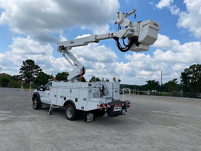 Used Altec AT40-MH, 45 ft, Articulating & Telescopic Material Handling Bucket Boom on 2016 Ford F550 Reg Cab Utility Truck - C34346
