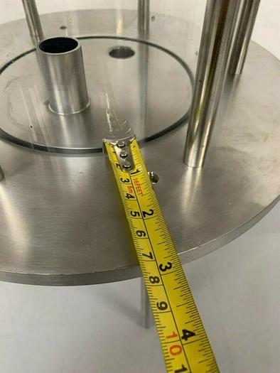 Used Glass Chromatography Column 2.3 Liter Sample Tank w/ 1" & 3/4" Sanitary Fittings