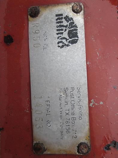 Used Rhino R950 8' Tilt and Swivel Blade