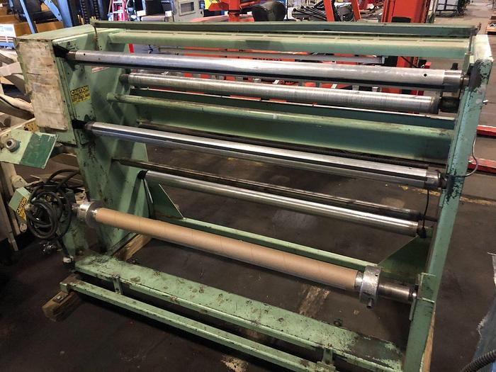 Used 60" FLETCHER DUPLEX SLITTER REWINDER RAZOR SLITTING