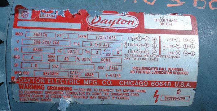 Used Pump, Positive, Jabsco, Mdl 12701-0001, S/st, 1 HP, 1" #S739594