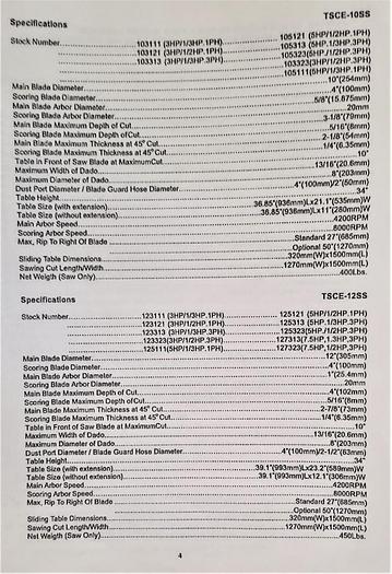 Used 2007 *SOLD* Sliding Table Saw - General 50560M3