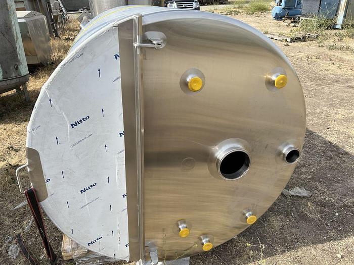 Unused Tank, 500 Gallon, S/st, Agit, Admix Rotomixx, 1 HP #S744587