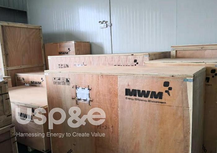 Used 34.4 MW 2015 New MWM TCG2032V16 Natural Gas Generator Set