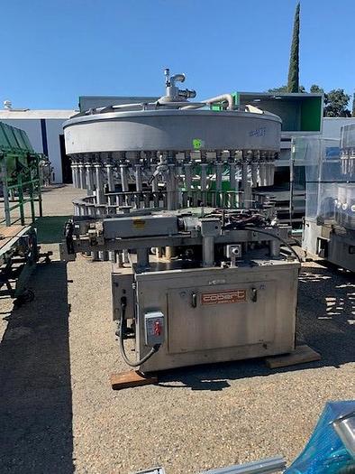 Used Cobert 48 Head Rotary Low Vacuum Filler Olimpia